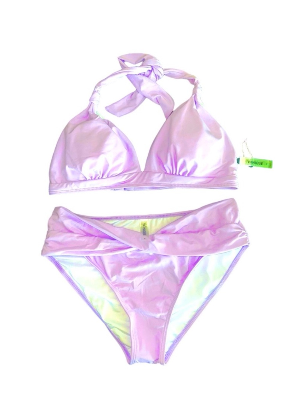 Yonique Lavender 2 pc bikini medium swim suit